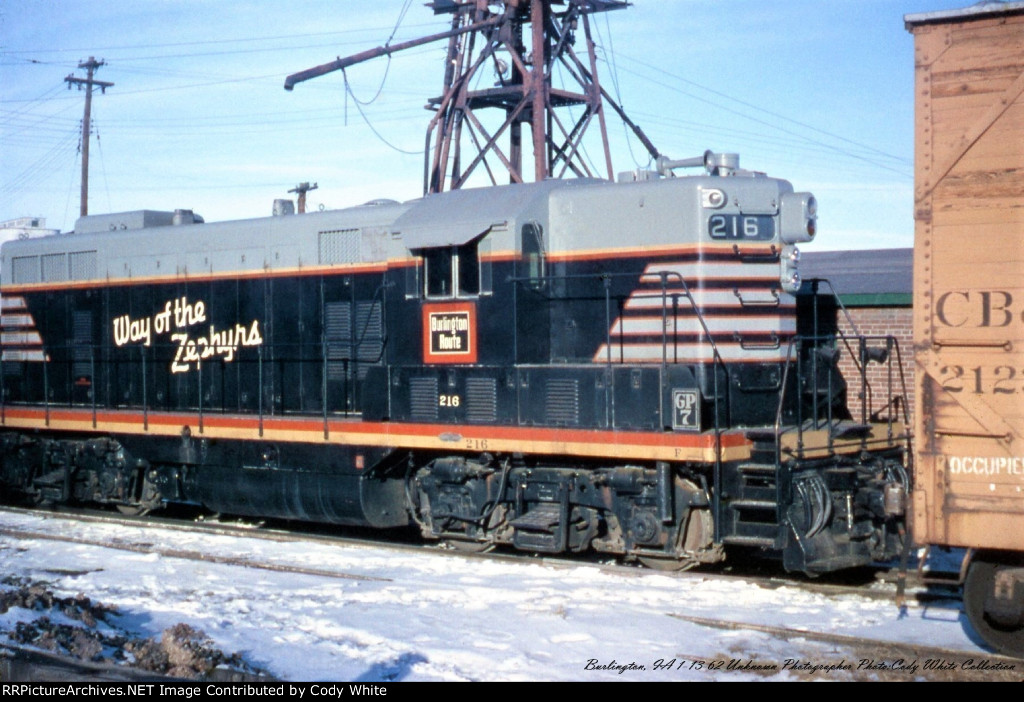 Chicago Burlington and Quincy GP7 216